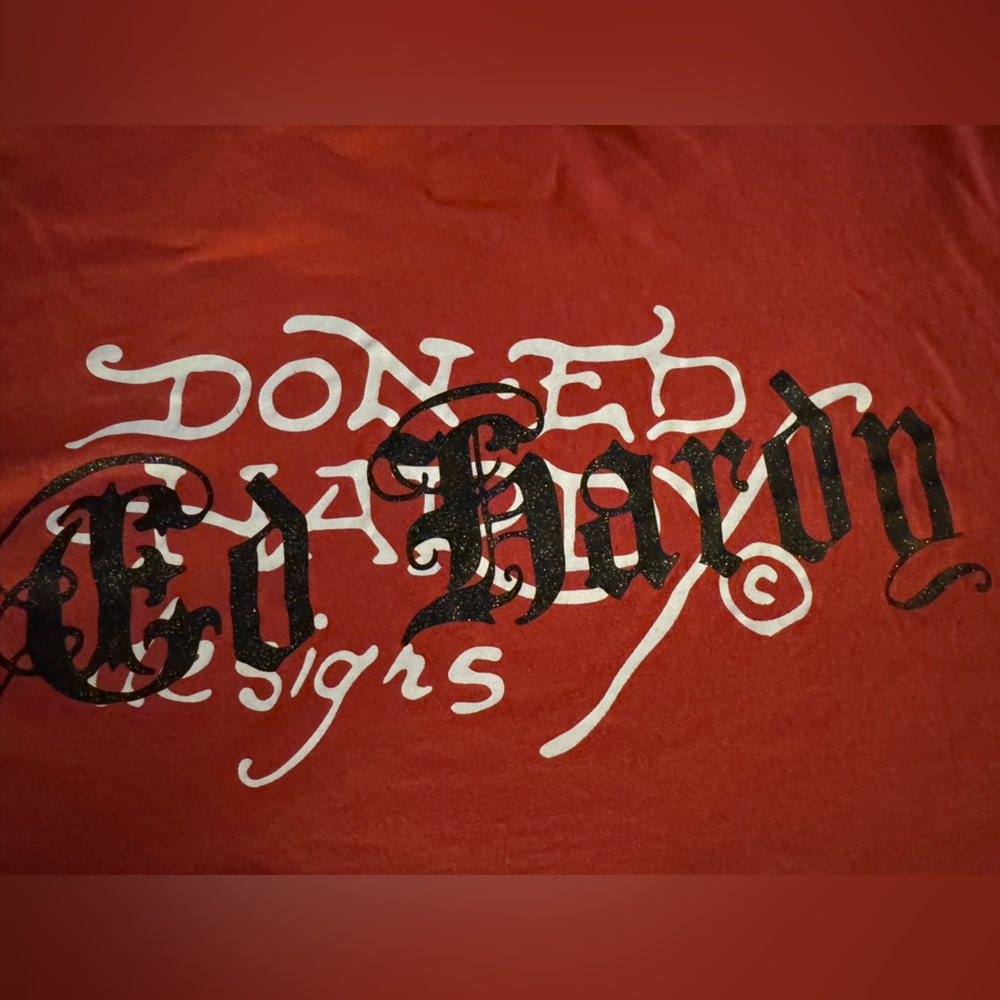 Ed Hardy Red Tattoo Graphic T-Shirt NWOT - Picture 7 of 7